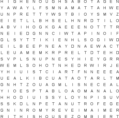 word search puzzle