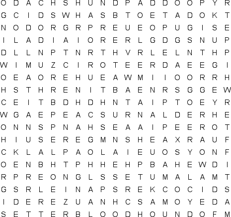  Puzzles on Dogs   Free Word Search Puzzle