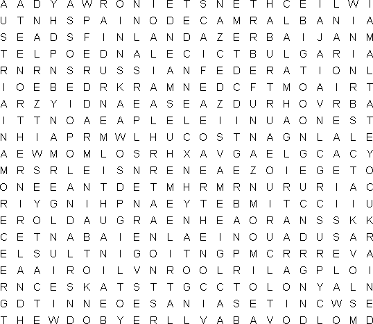 word search puzzle