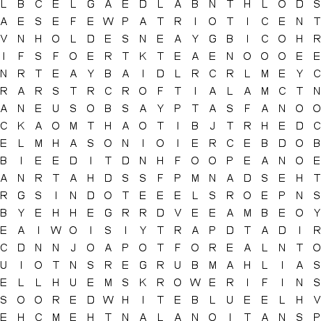 word search puzzle