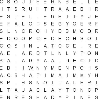 word search puzzle