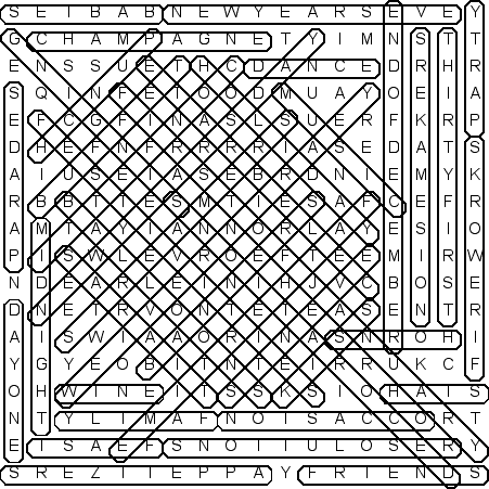 word search puzzle solution