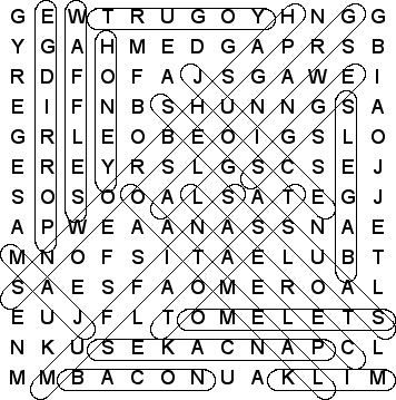 word search puzzle solution