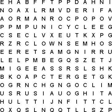 word search puzzle