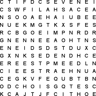 word search puzzle