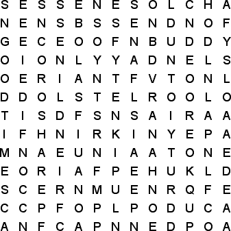 word search puzzle