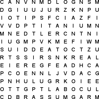 word search puzzle
