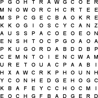 word search puzzle