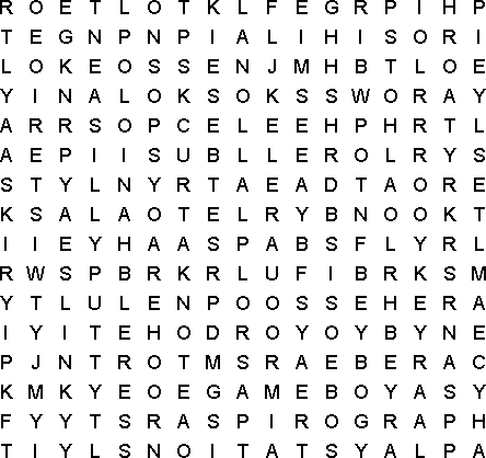 word search puzzle