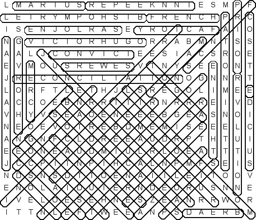 word search puzzle solution