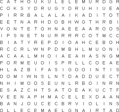 word search puzzle