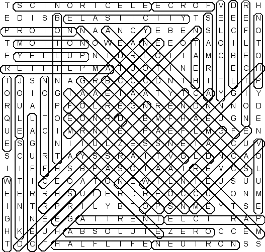 physics word search puzzle solution