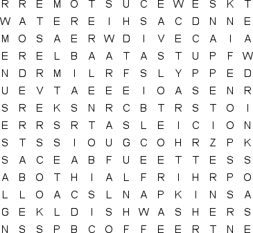 word search puzzle