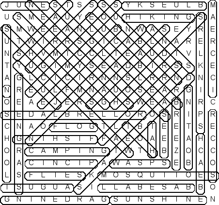 word search puzzle solution