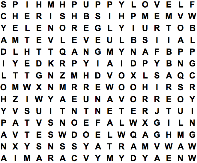 60's Songs 1 (solution) - Large Print Word Search Puzzle