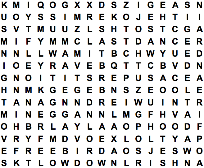 word search puzzle