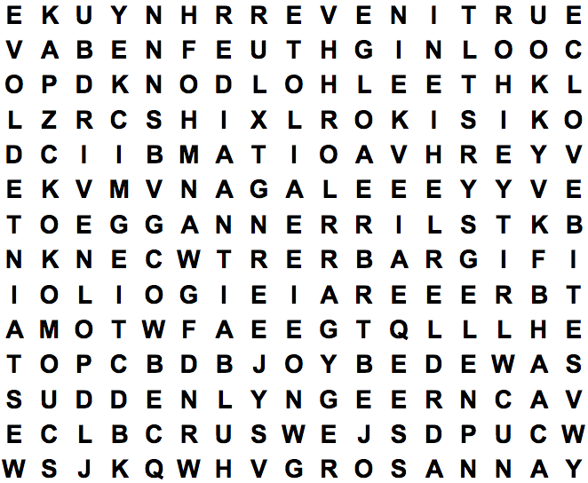 word search puzzle