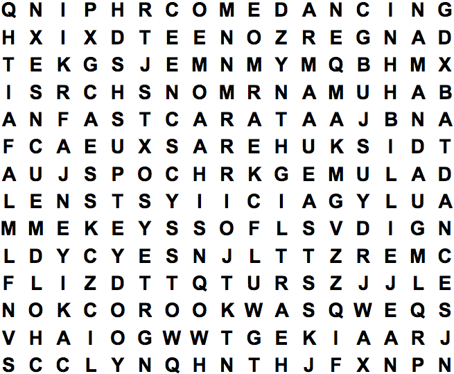 word search puzzle