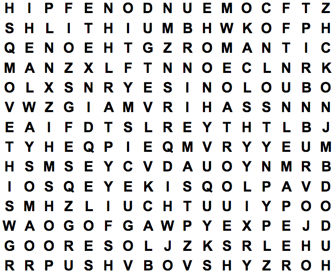 word search puzzle