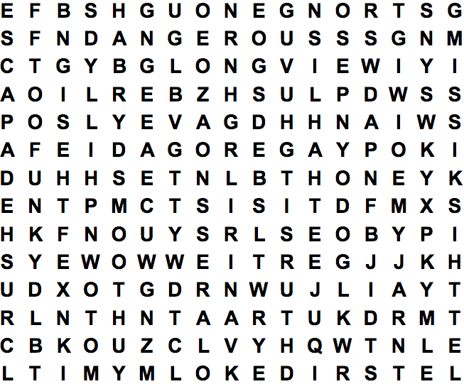 word search puzzle