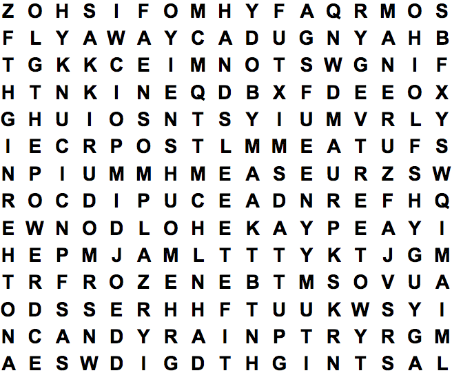 word search puzzle