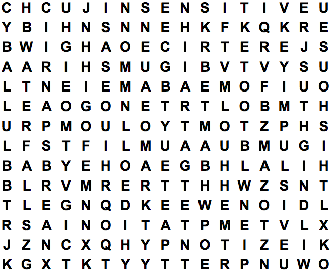 word search puzzle