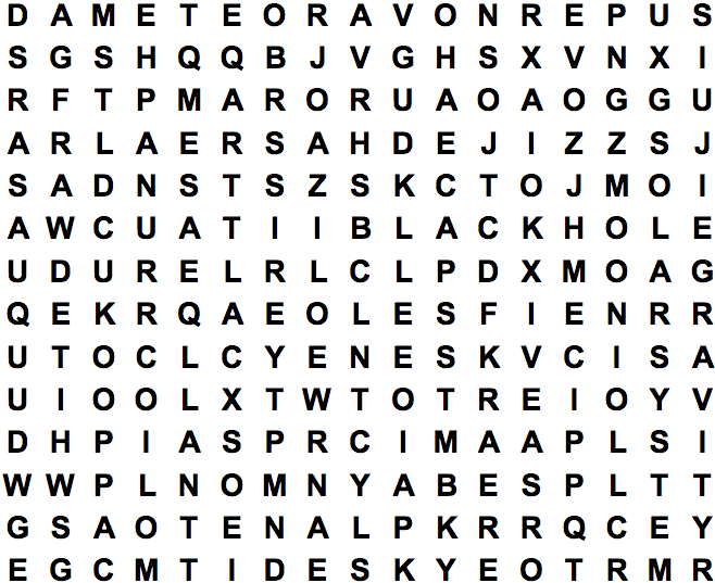 word search puzzle