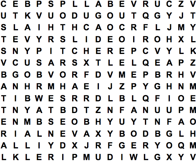 word search puzzle