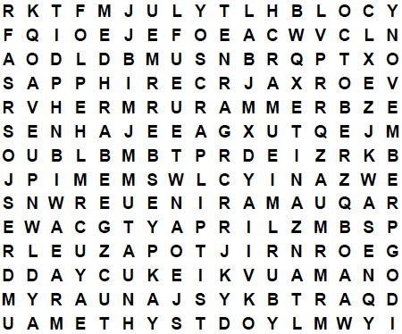 word search puzzle