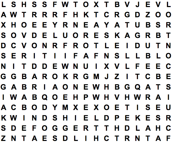 word search puzzle