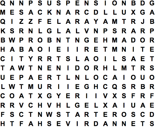 word search puzzle