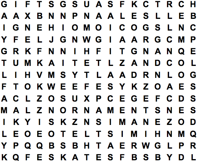 word search puzzle