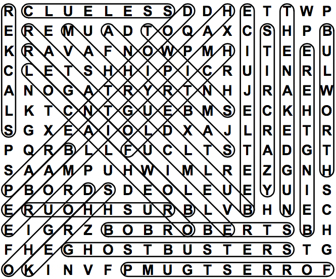 word search puzzle solution