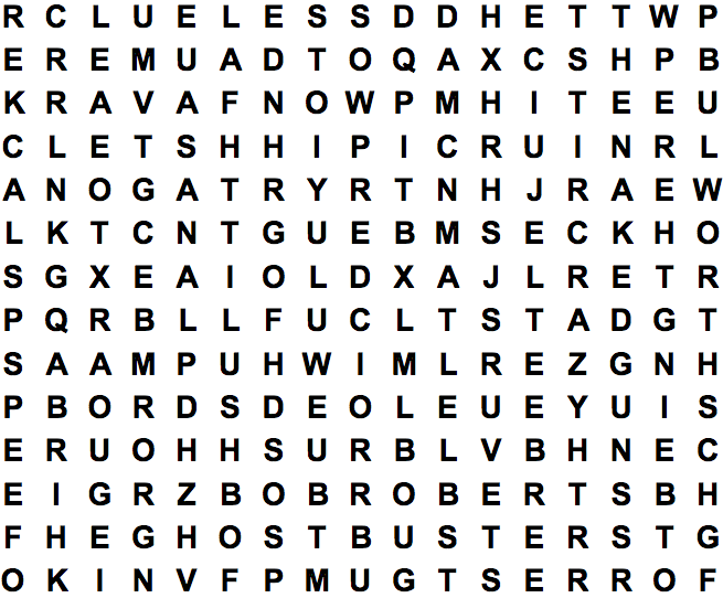 word search puzzle