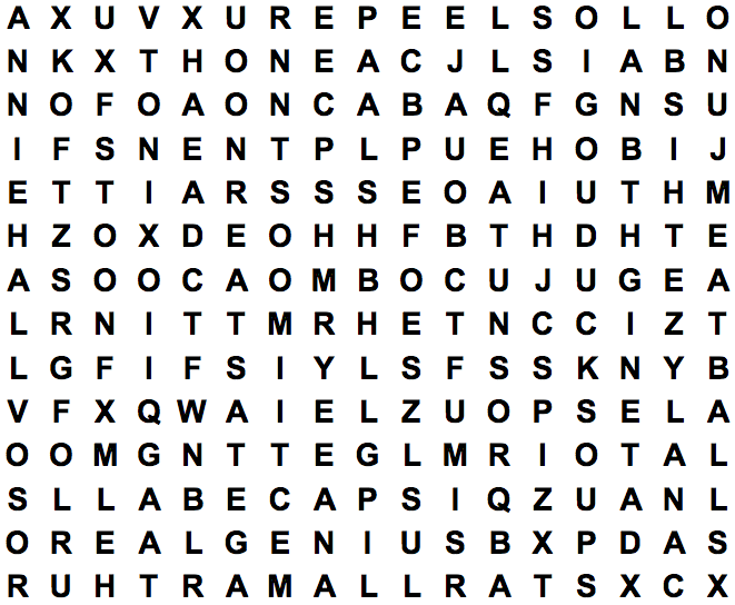 word search puzzle