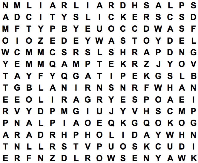 word search puzzle