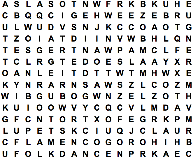 word search puzzle