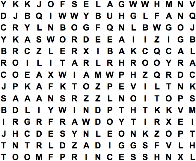 word search puzzle