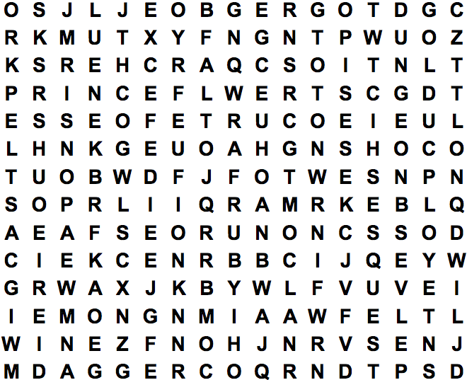 word search puzzle