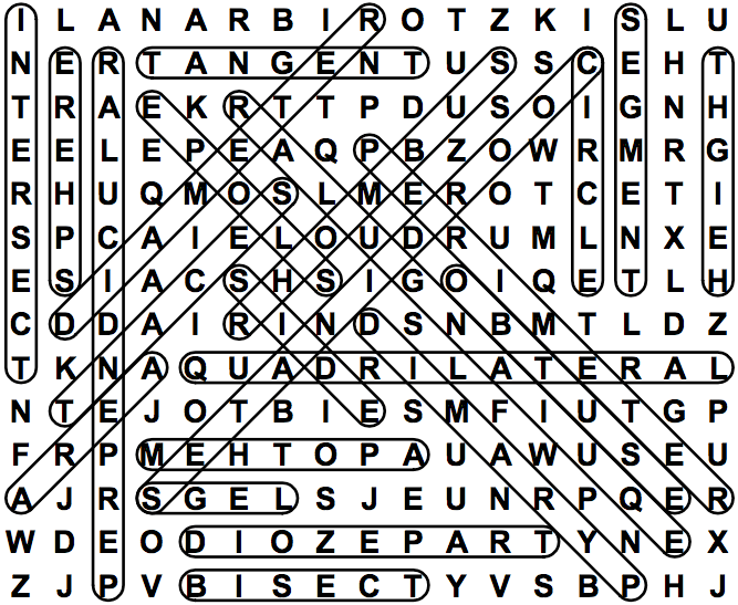 word search puzzle solution