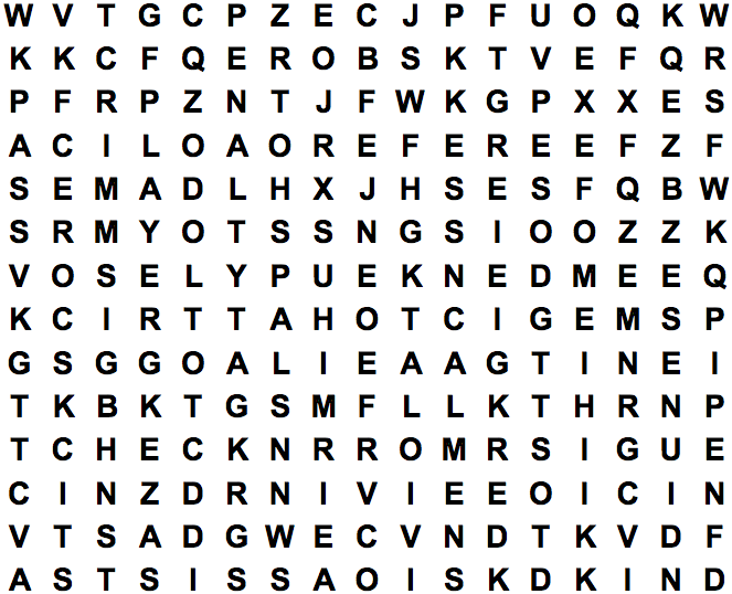 word search puzzle