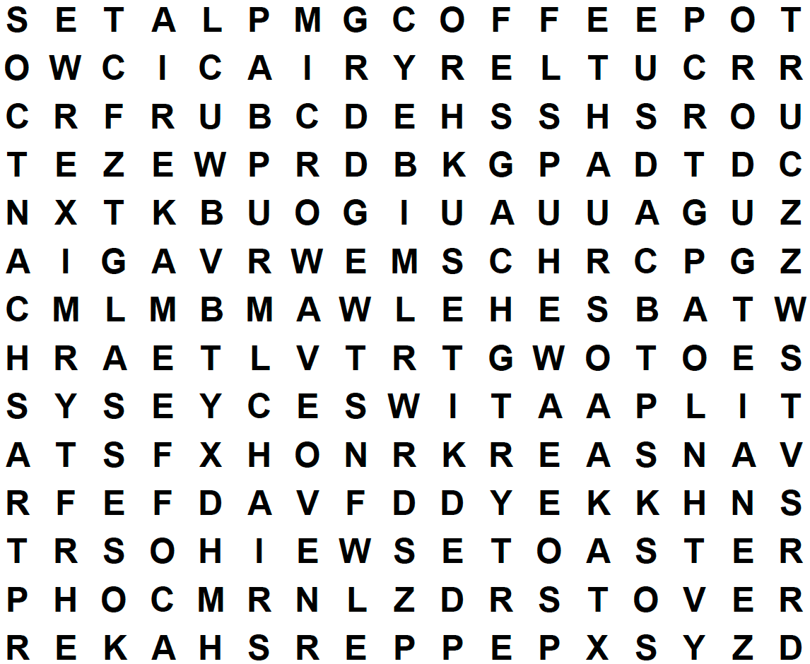 word search puzzle