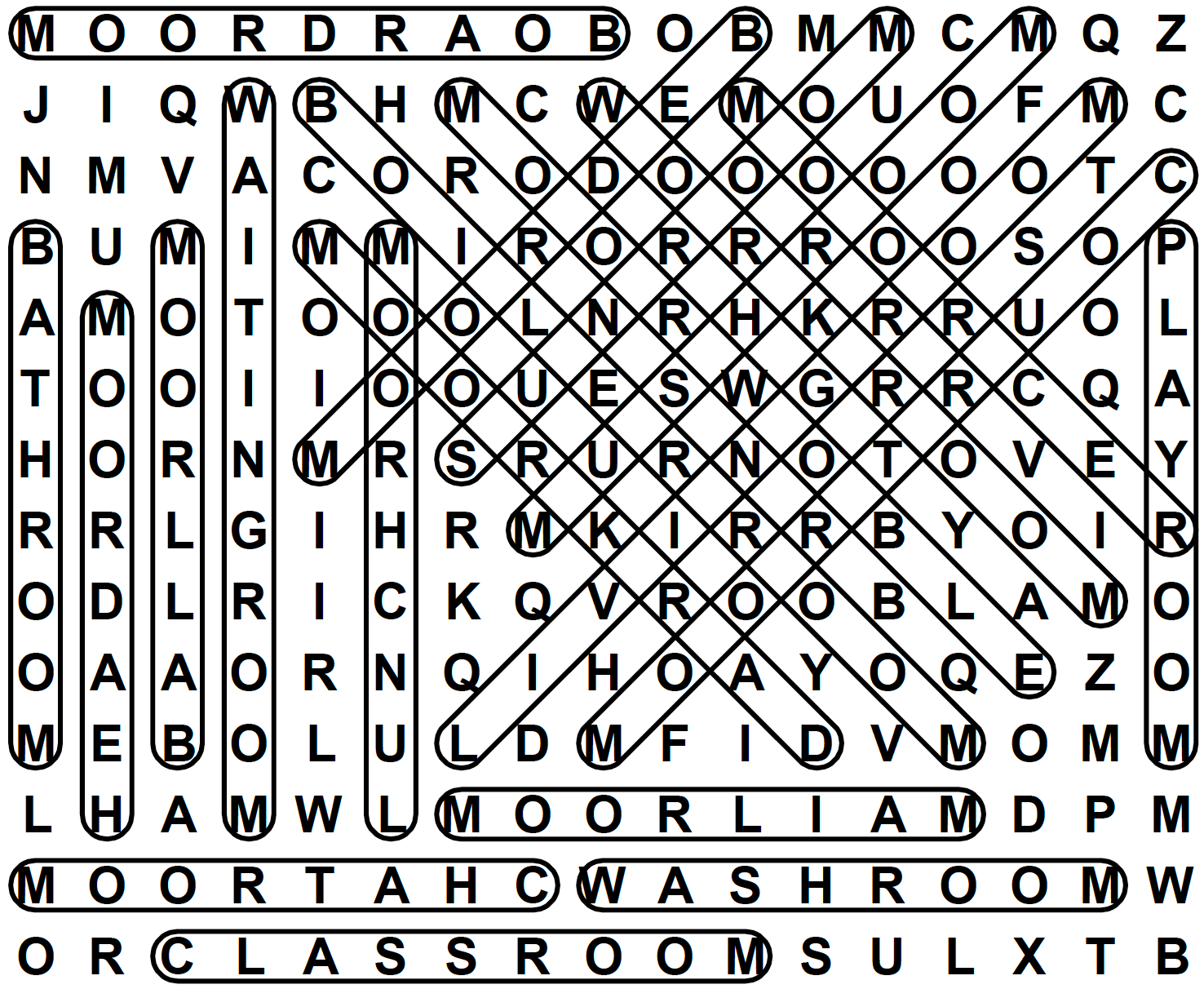 word search puzzle solution