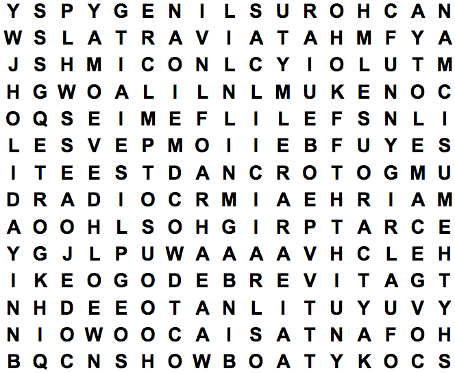 word search puzzle