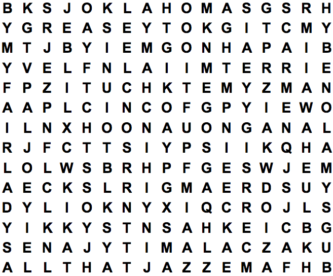 word search puzzle