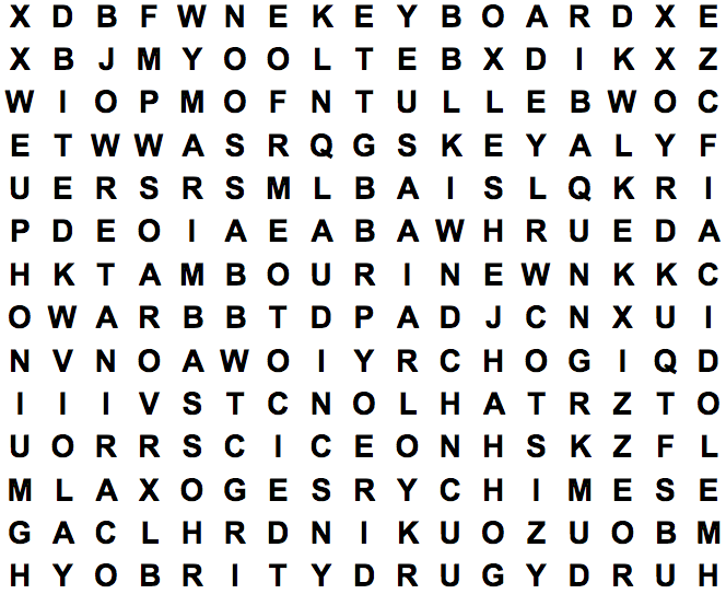 word search puzzle