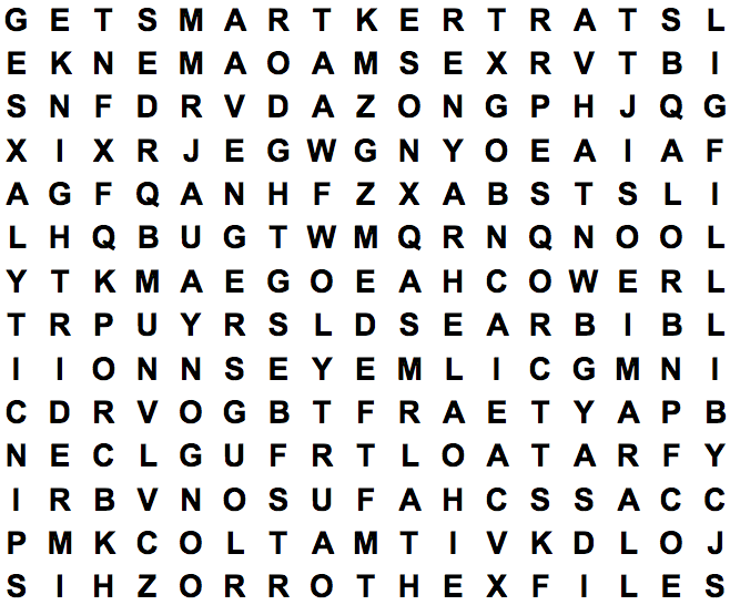 word search puzzle