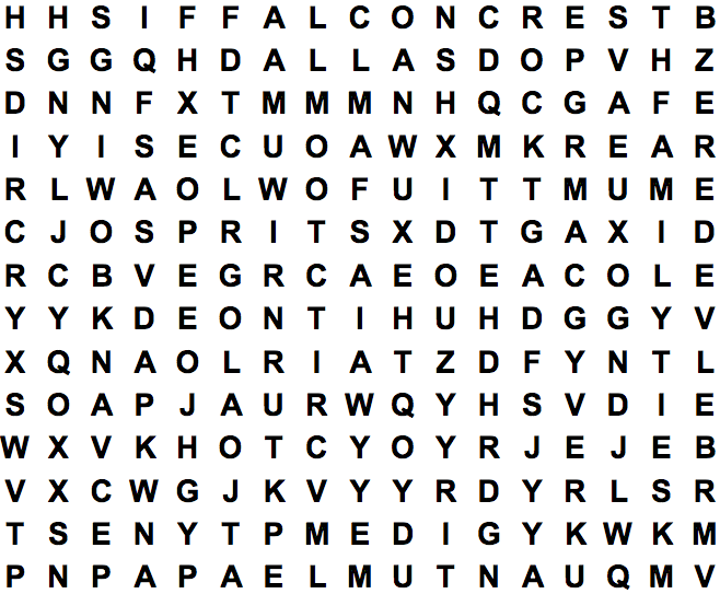 word search puzzle