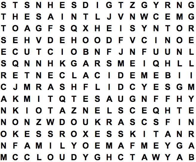 word search puzzle