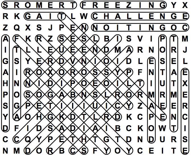 word search puzzle solution